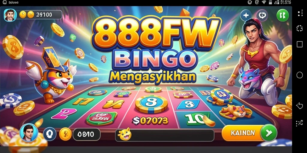 Tampilan gameplay seru Bingo di 888FW.