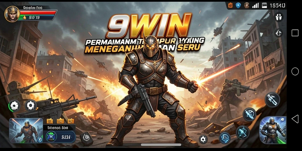 Gameplay seru 9WIN dengan aksi tembak-menembak yang intens.