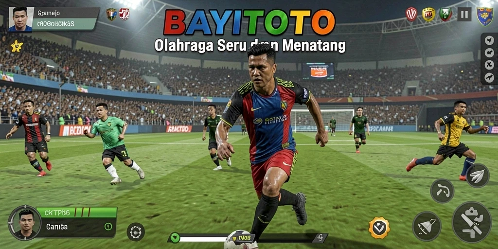 Tampilan gameplay seru dari BAYITOTO yang penuh aksi olahraga.