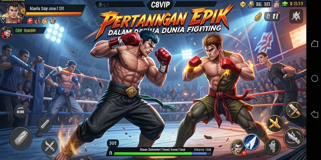 Gameplay Fighting C8VIP yang mendebarkan dan penuh aksi.