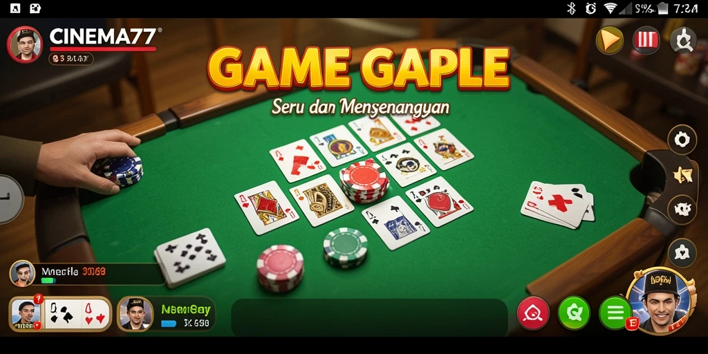 Tampilan gameplay CINEMA77 yang menarik dan interaktif.