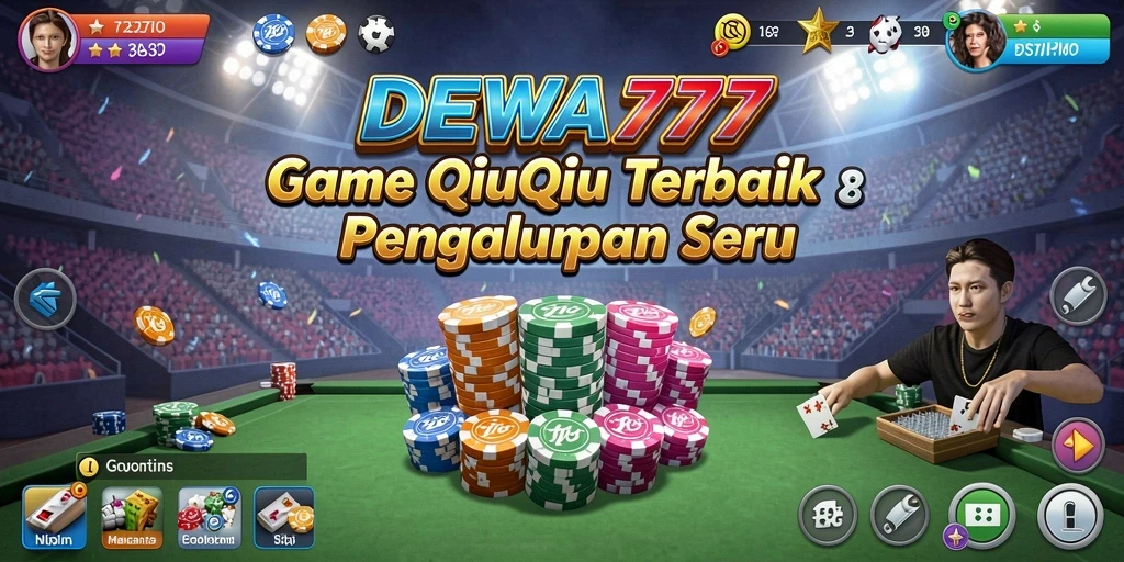 Tampilan menarik dari gameplay QiuQiu di DEWA777.