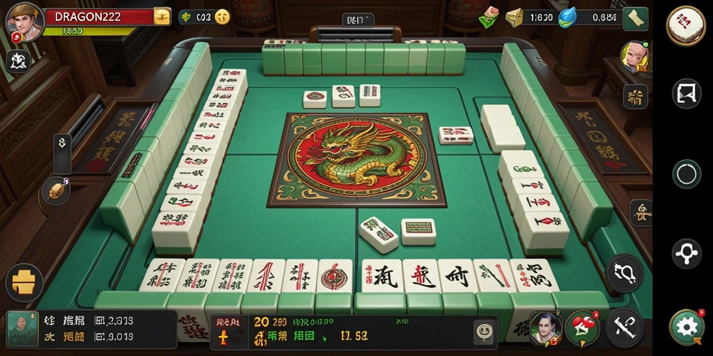 Tampilan menarik dari gameplay Mahjong di DRAGON222