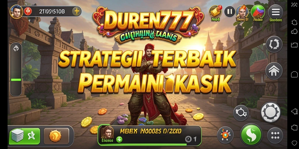 Tampilan gameplay DUREN777 yang menarik dan penuh aksi strategi.