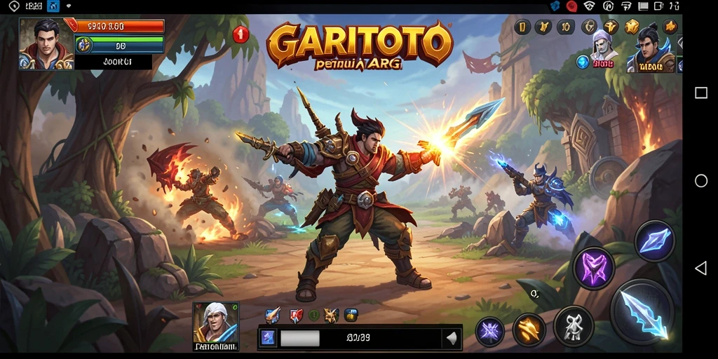 Tangkapan layar gameplay GARITOTO dengan aksi penuh tantangan.