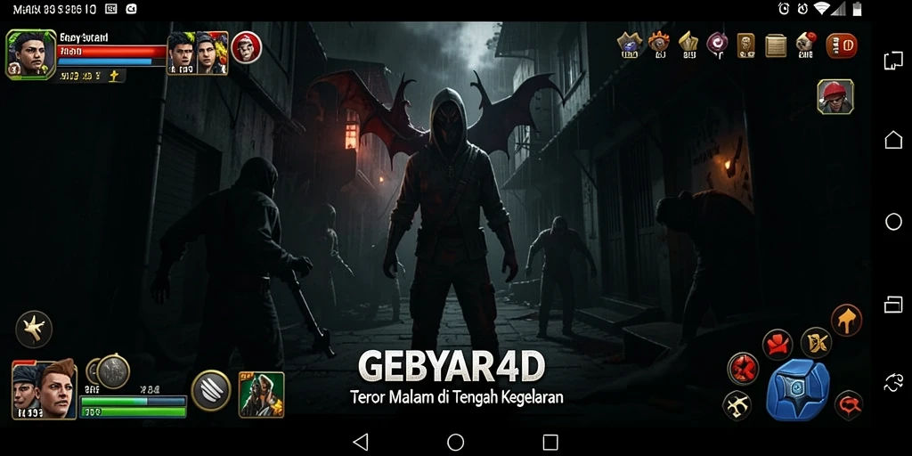 Tampilan gameplay mendebarkan di dunia kelam GEBYAR4D.