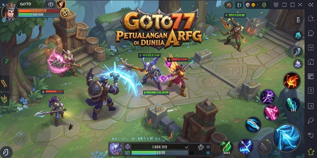 Tangkapan layar menampilkan aksi seru di dalam game ARPG.