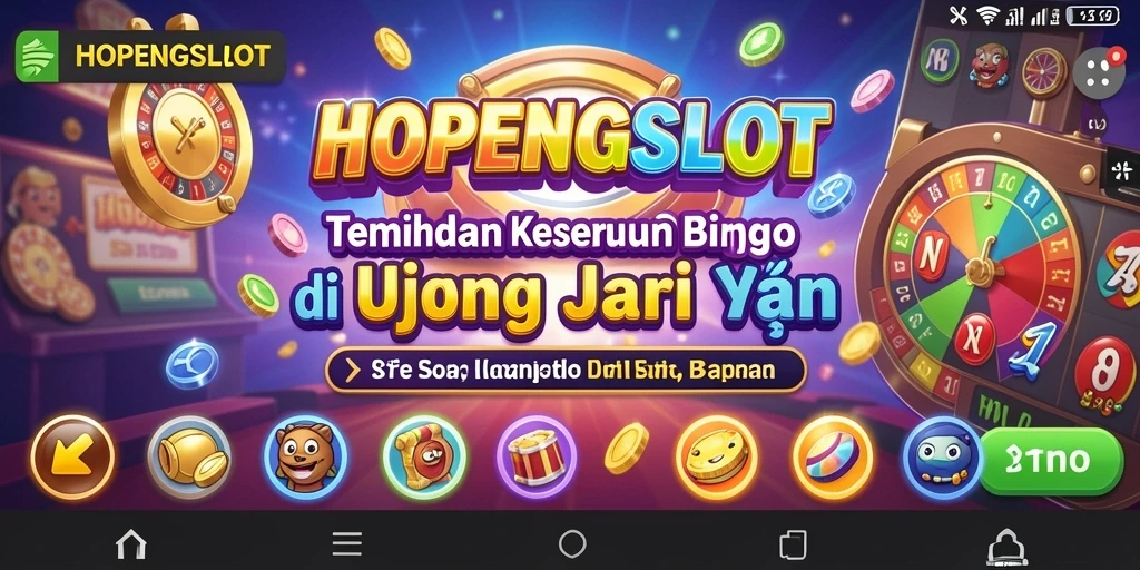 Tampilan gameplay HOPENGSLOT dengan pemain sedang menikmati Bingo.