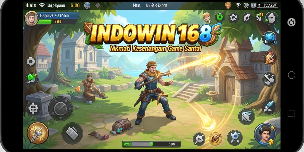 Screenshot gameplay INDOWIN168 menunjukkan suasana permainan yang ceria dan menarik.