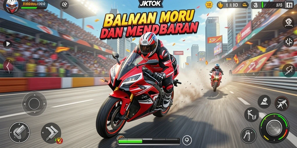 Tampilan gameplay JKTOK yang seru dan mendebarkan.