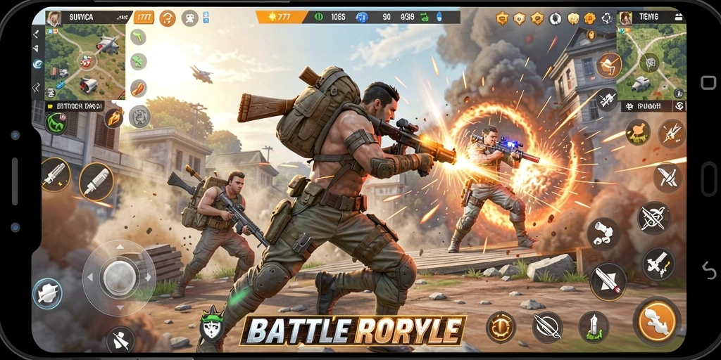 Gameplay epik di L777 dengan pertarungan intens di medan perang.