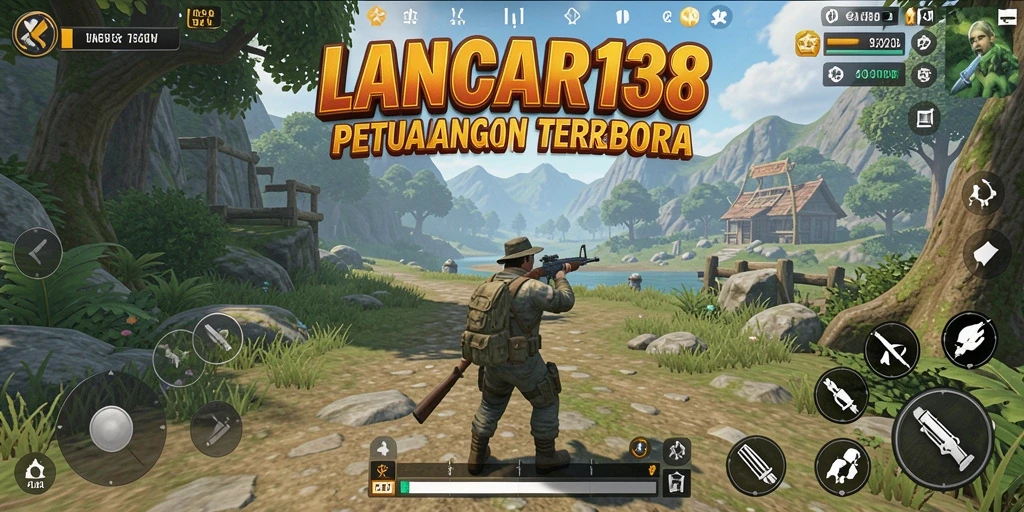 Screenshot LANCAR138 menampilkan pemain menjelajahi dunia terbuka yang luas.