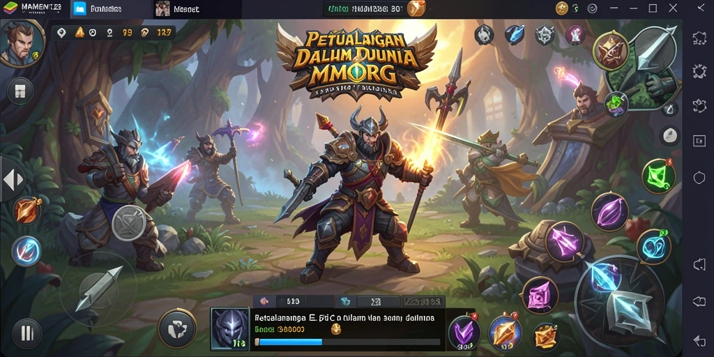 Tampilan gameplay seru di dunia MMORPG MAMEN123.