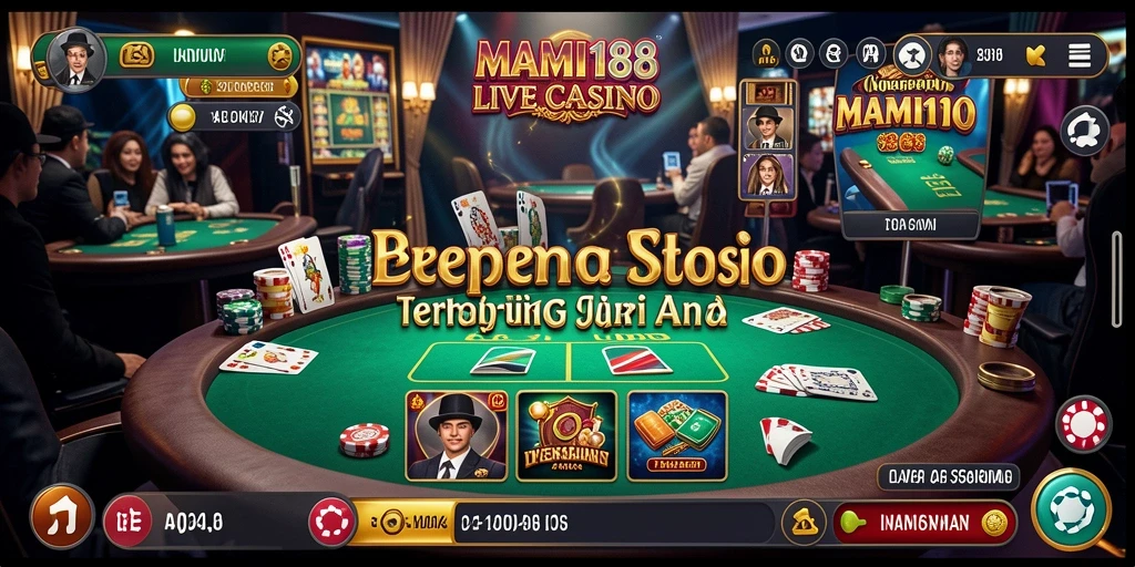 Tampilan screenshot gameplay Live Casino MAMI188 yang menarik dan interaktif.