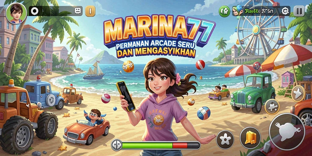 Tampilan gameplay seru dan menantang dari MARINA77.
