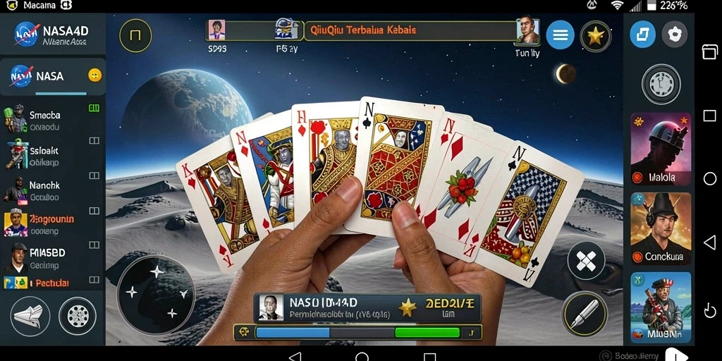 Screenshot utama gameplay QiuQiu di NASA4D menunjukkan keseruan bermain.