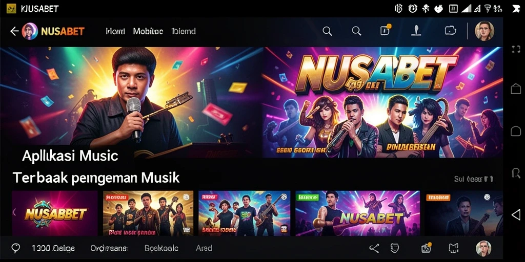Tampilan gameplay interaktif NUSABET yang seru dan menyenangkan.