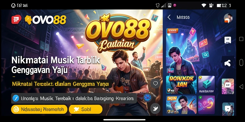 Screenshot OVO88 menunjukkan gameplay interaktif yang menarik dan penuh warna.