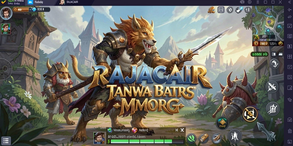 Tampilan gameplay mendebarkan di dunia MMORPG RAJACAIR.