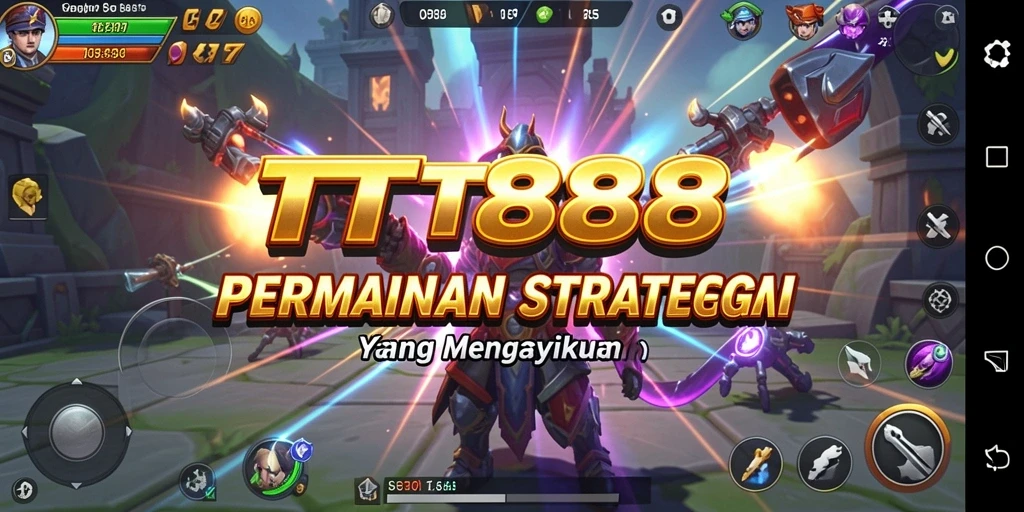 Tampilan gameplay menegangkan dalam TTT888 dengan aksi strategi yang intens.