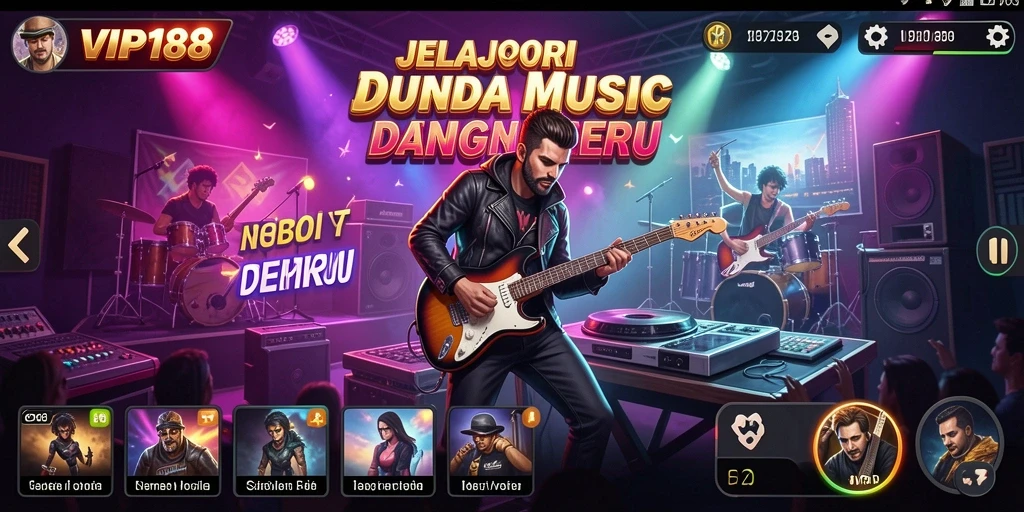 Screenshot gameplay <strong>VIP188</strong> yang menunjukkan interaksi musik yang menyenangkan.